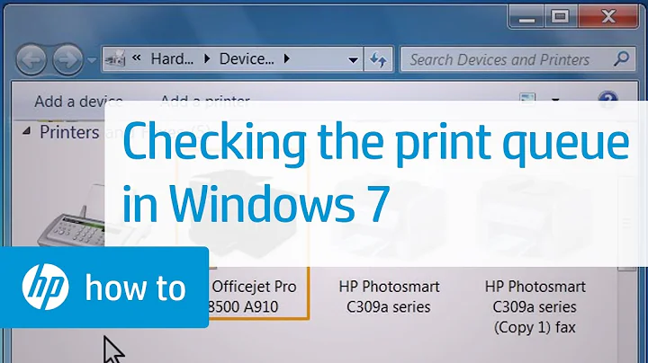 Checking the Print Queue in Windows 7 | HP Printers | HP
