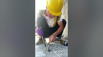 The installation process of expansion screws- Good tools and machinery make work easy