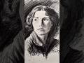 Charcoal portrait using block-in technique ✍️ | Freehand #artprocess #realisticdrawing #sketching