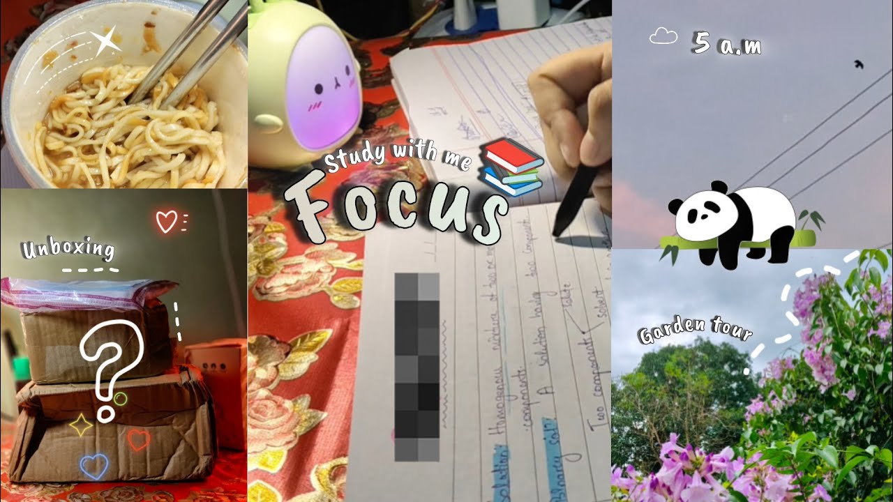 📚72 hr  STUDY VLOG ✧ Midterm Prep, Stationery Unboxing & Snack Breaks 🍜🍫