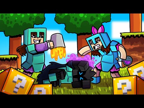 Minecraft Me And Eleni Vs Pat In Lucky Block Hunger Games Youtube - minecraft games momo roblox