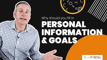 MyWealth Portal Tutorials : Personal Information and Goals