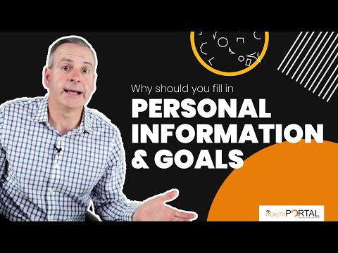 MyWealth Portal Tutorials : Personal Information and Goals