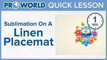 Sublimation On A Linen Placemat