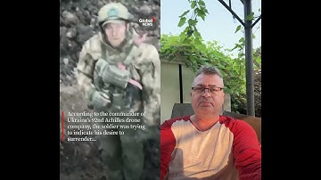 Thumbnail of Russian soldier surrenders to Ukrainian drone outside Bakhmut