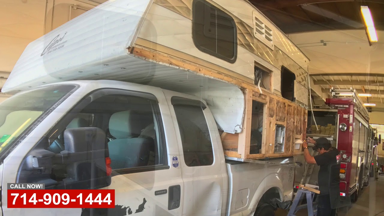 Truck Camper Repair - YouTube