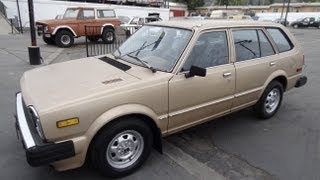 1981 Honda Civic Station Wagon CVCC Video 1 Owner 4 Cyl Manual For Sale Estate Break