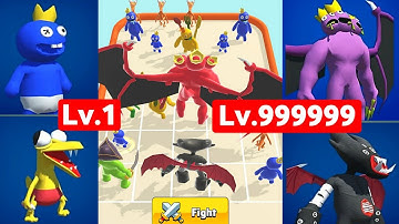 Merge Rainbow 3D: Run Max Level Gameplay, All Bosses Unlocked