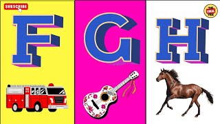 Fgh Phonics Song - Toddler Learning Video Songs , A For Apple , Nursery Rhymes , Alphabet Song