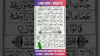 Noorani Qaida Lesson 21 | Huruf e Muqattat | #shorts #shortvideo #youtubeshorts