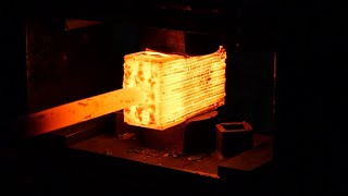 Making a chef knife from Damascus steel