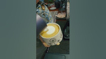 Latte Art Practice #shorts #latteart  #coffee #cafe #barista #espresso #coffeelover