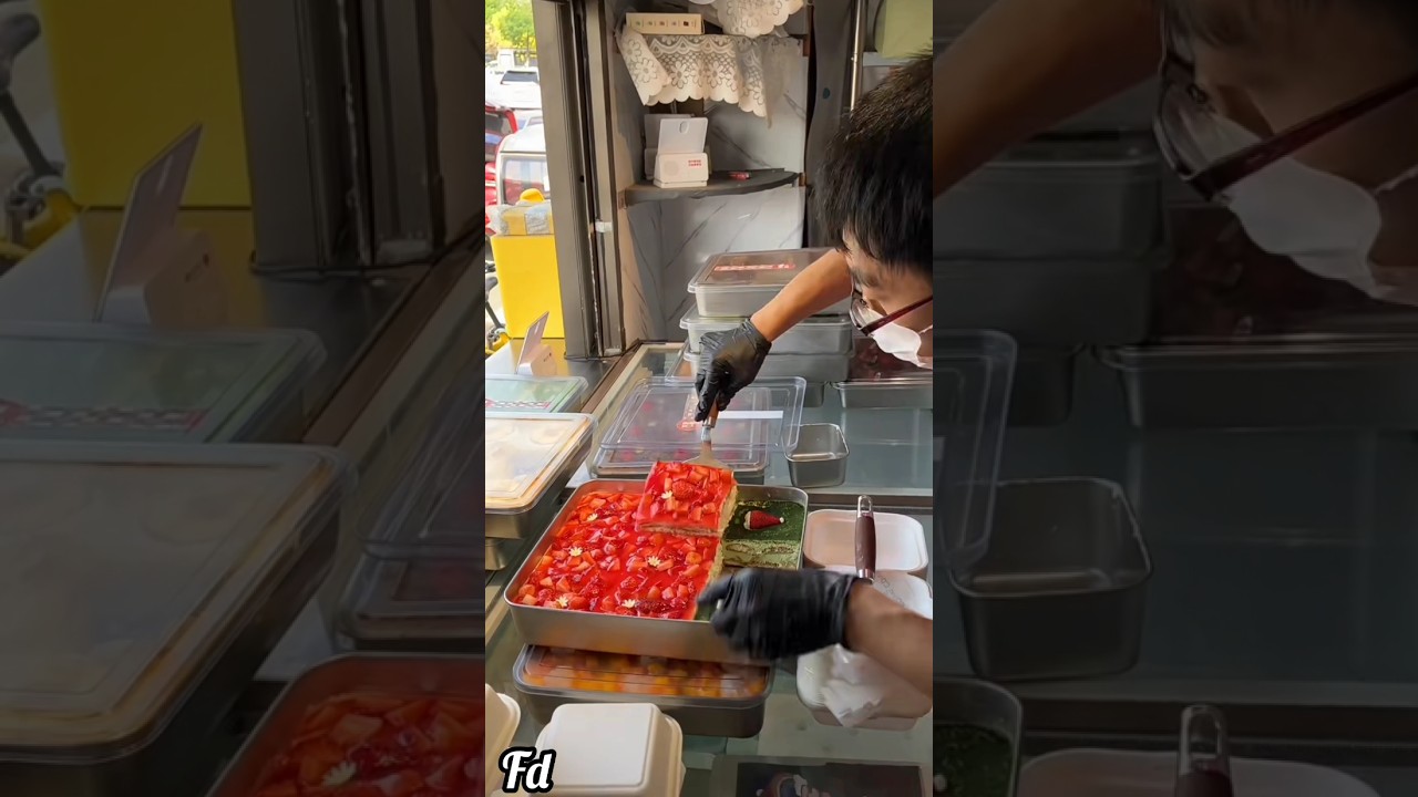 Selling Tiramisu Cake🍊🥭🍓🍫🍰🍈 #cake #satisfying #dessert #tiramisu #douyin #china #streetfood #foodie