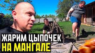 ЖАРИМ ЦЫПОЧЕК НА МАНГАЛЕ