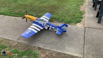 E-flite P-51D Mustang 1.5M - Maiden - Flown by Pilot Fox