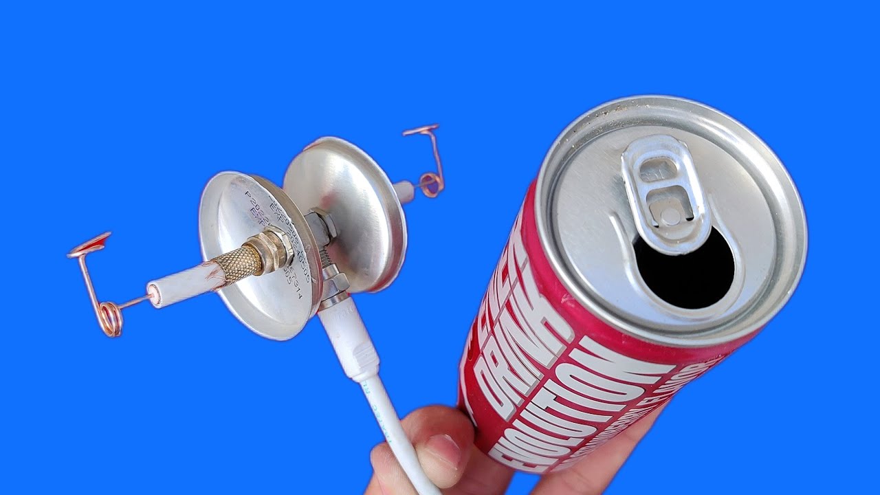 Make the most powerful antenna with a switch and a drink can to receive ...