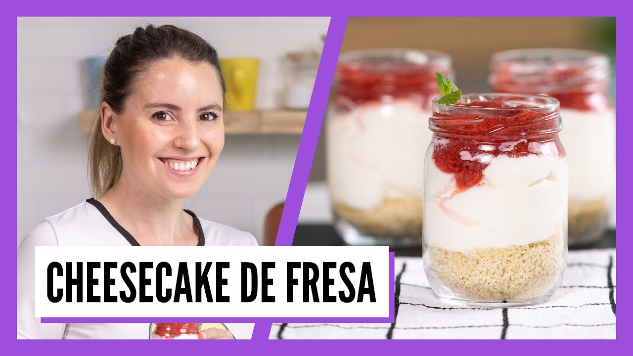 Cheesecake de Fresa en Frasco – ¡Keto y Sin Azúcar!