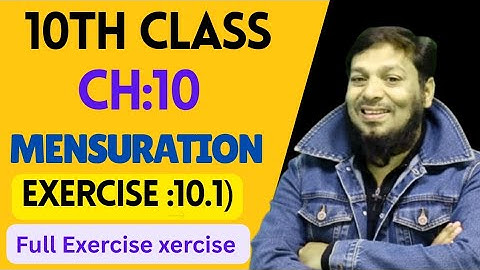 10th Class | MATHS | 10.MENSURATION | Ex.10.1 | Full Exercise