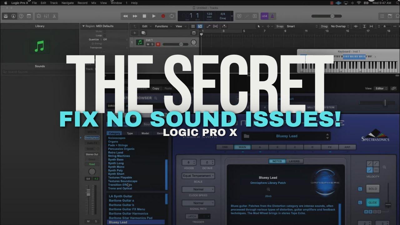 How to Fix A No Sound Issue In Logic Pro X (Part 3) YouTube