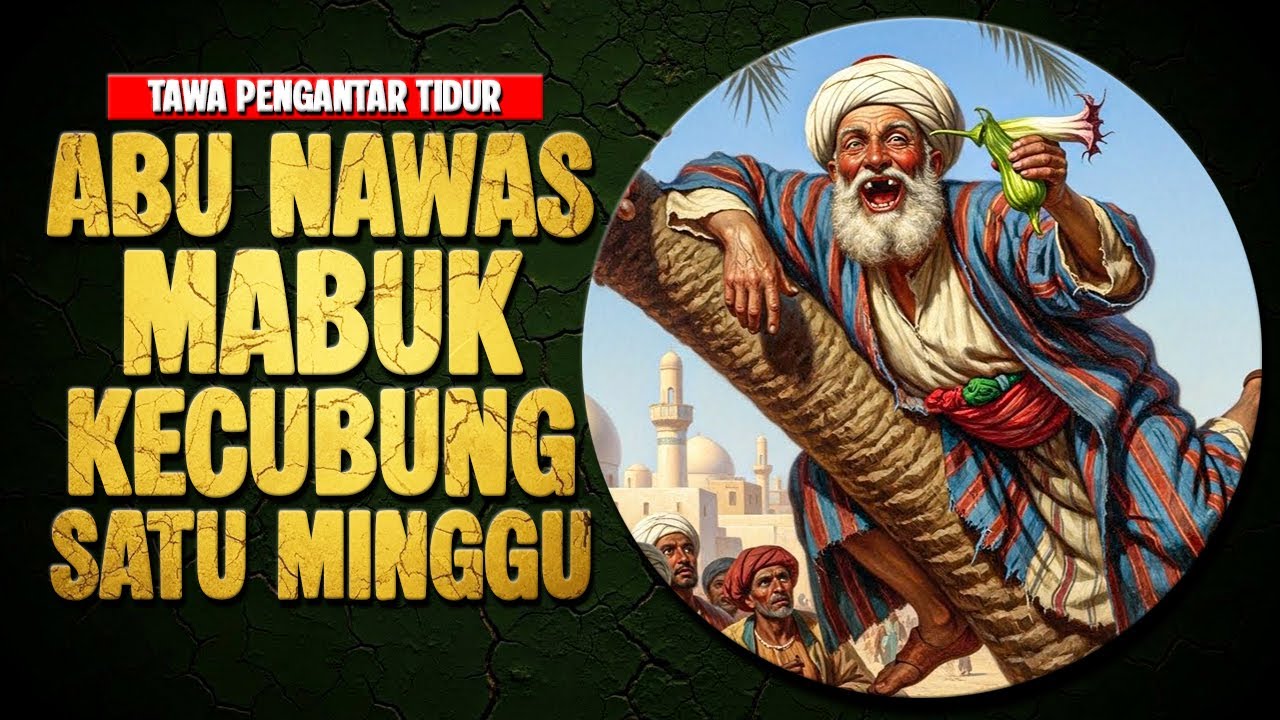 Abu Nawas Mabuk Kecubung 1 Minggu Gila - KISAH LUCU PENGANTAR TIDUR