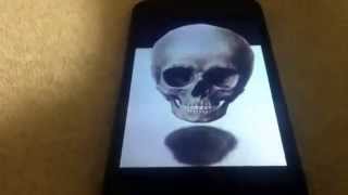 3D screen saver - ClearMagic211 - Anamorphic illusion, Drawing Levitating 3D Skull, Time Lapse