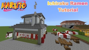 Minecraft Tutorial!: Naruto: Ichiraku Ramen! **Anime Builds**