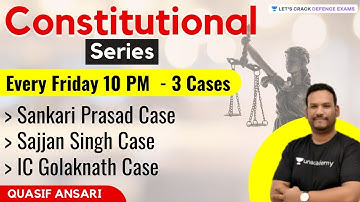 Constitutional Series | Target CDS-2/CAPF (AC) 2021 | By Quasif Sir