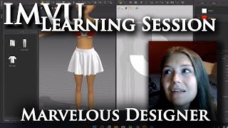 Twitch Live - Imvu Learning Session Zoom Call - Marvelous Designer Clothing Maker.