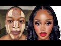 MUST WATCH 😳😱🔥 VIRAL 👆🏻 Bridal Gele &amp; Makeup Transformation | Makeup Tutorial ✂️💉🔥😳