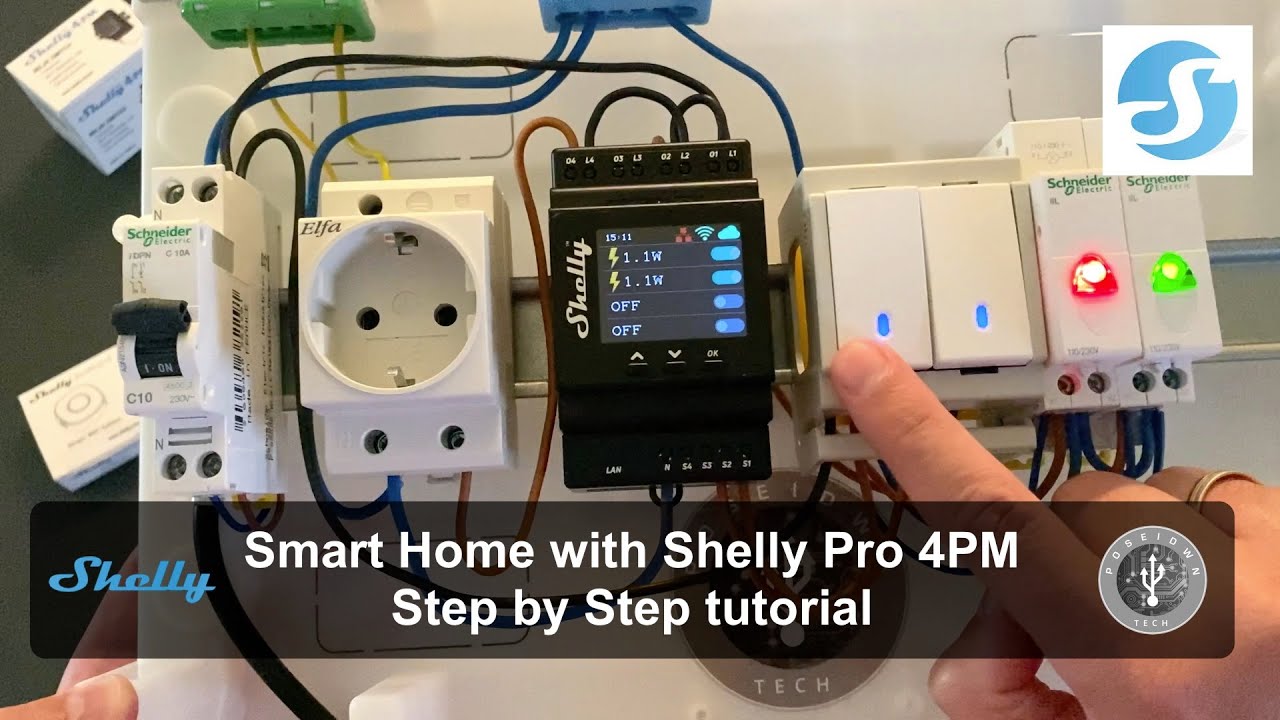 How to start a Smart Home with Shelly Pro 4PM - Step by Step tutorial 