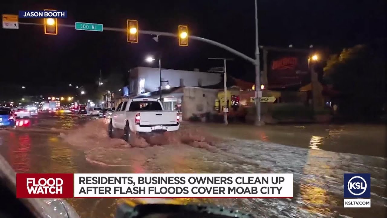 Moab residents and business owners begin clean up after Saturday night ...