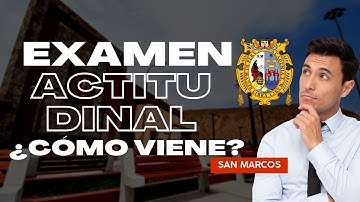 🔴 Cómo dar el Examen ACTITUDINAL San Marcos 🤜 Admisión de admisión 2025 UNMSM