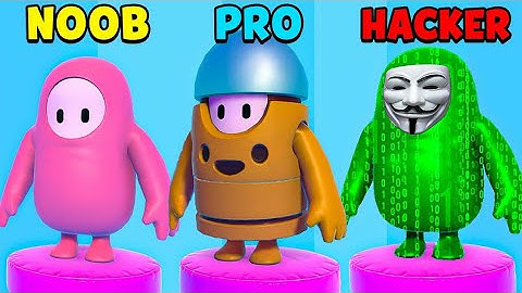 NOOB VS PRO VS HACKER ("FALL GUYS FUNNY MOMENTS & FAILS")