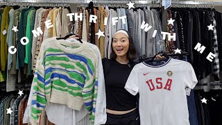ULTIMATE FALL THRIFT WITH ME! 🍂🧦 + STYLED TRY ON HAUL, I SPENT $200, MY BEST THRIFT RUN