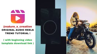 Nature x creation original audio reels trend tutorial | New reels trend | trending reels editing Resimi
