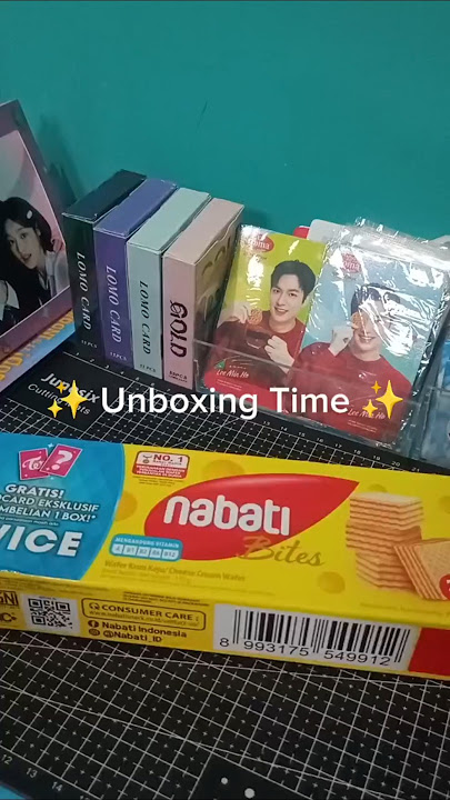 UNBOXING NABATI × TWICE | pt1 #twice #nabati #jeongyeon #photocard #unboxing #shorts