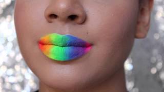 Rainbow lips- inspired by SF Gay Pride!