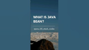 what is java Bean? #java #javainstitute #javaprogramming