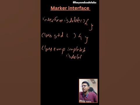 Marker interface in #Java - YouTube