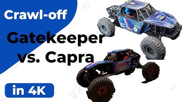Element RC Gatekeeper vs Axial Capra Rock crawling in 4k 2020