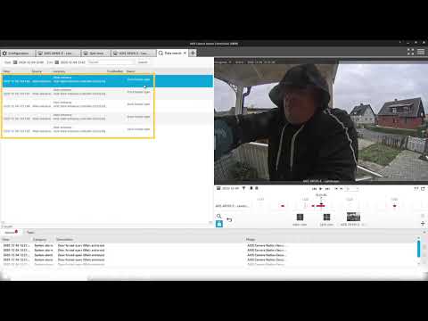 AXIS Camera Station Secure Entry - Data search