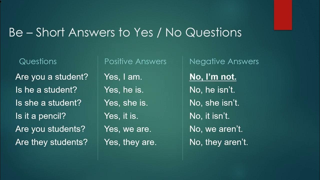 the-simple-present-of-be-short-answers-to-yes-no-questions-youtube