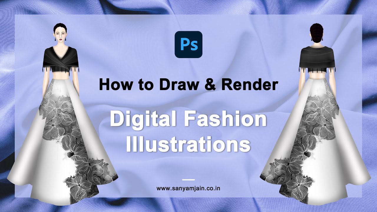 Digital Fashion Illustration Tutorial | Fashion Sketches in Photoshop ...