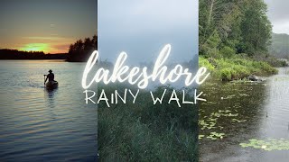 Evening Walk in Beautiful Rainy Weather by Lakeshore, Toronto