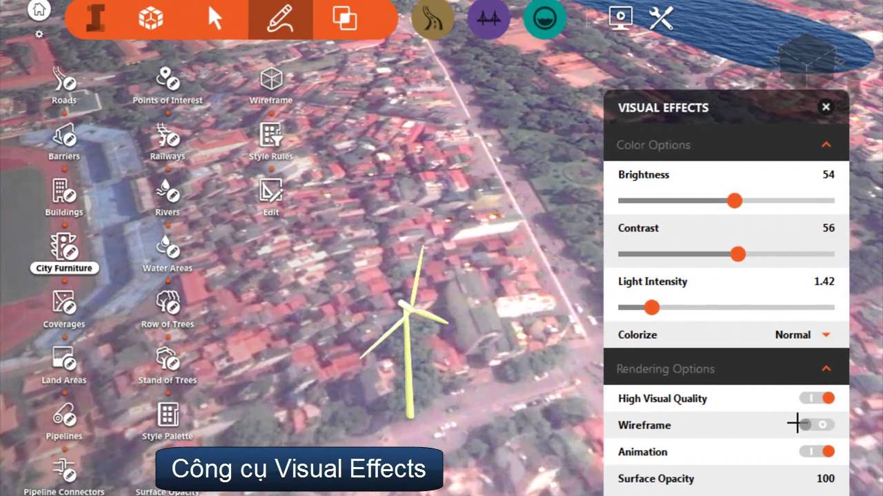 V3Tech_Cách thiết lập chế độ đồ họa trong InfraWorks 360