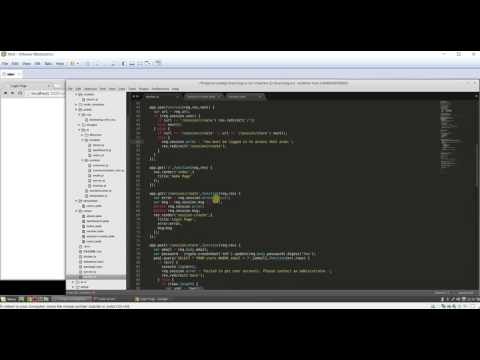 012 Sessions, Middleware and Logins (with the server)