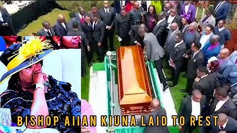 Emotional!Bishop Allan Kiuna Laid to Rest in Langata Rev Kathy Kiuna fainted😢