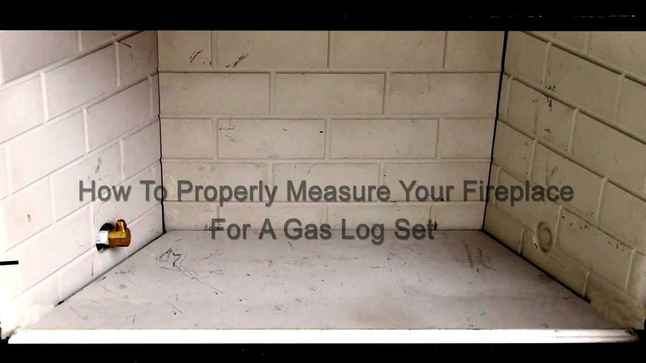 How To Measure Your Fireplace For Gas Logs Youtube