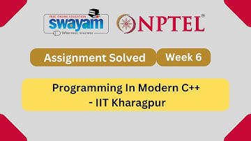 Programming in Modern C++ Week 6 || NPTEL Answers || My Swayam || July 2023