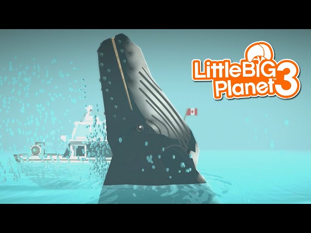Humpy Loves Canadians - Controllable Humpback Whale [LittleBigPlanet 3] PS5 Gameplay